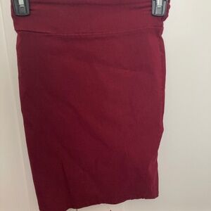 Girls S Burgundy Pencil Skirt
